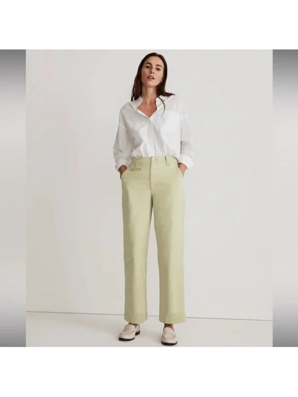 Madewell Chino cropped Waistband Pants